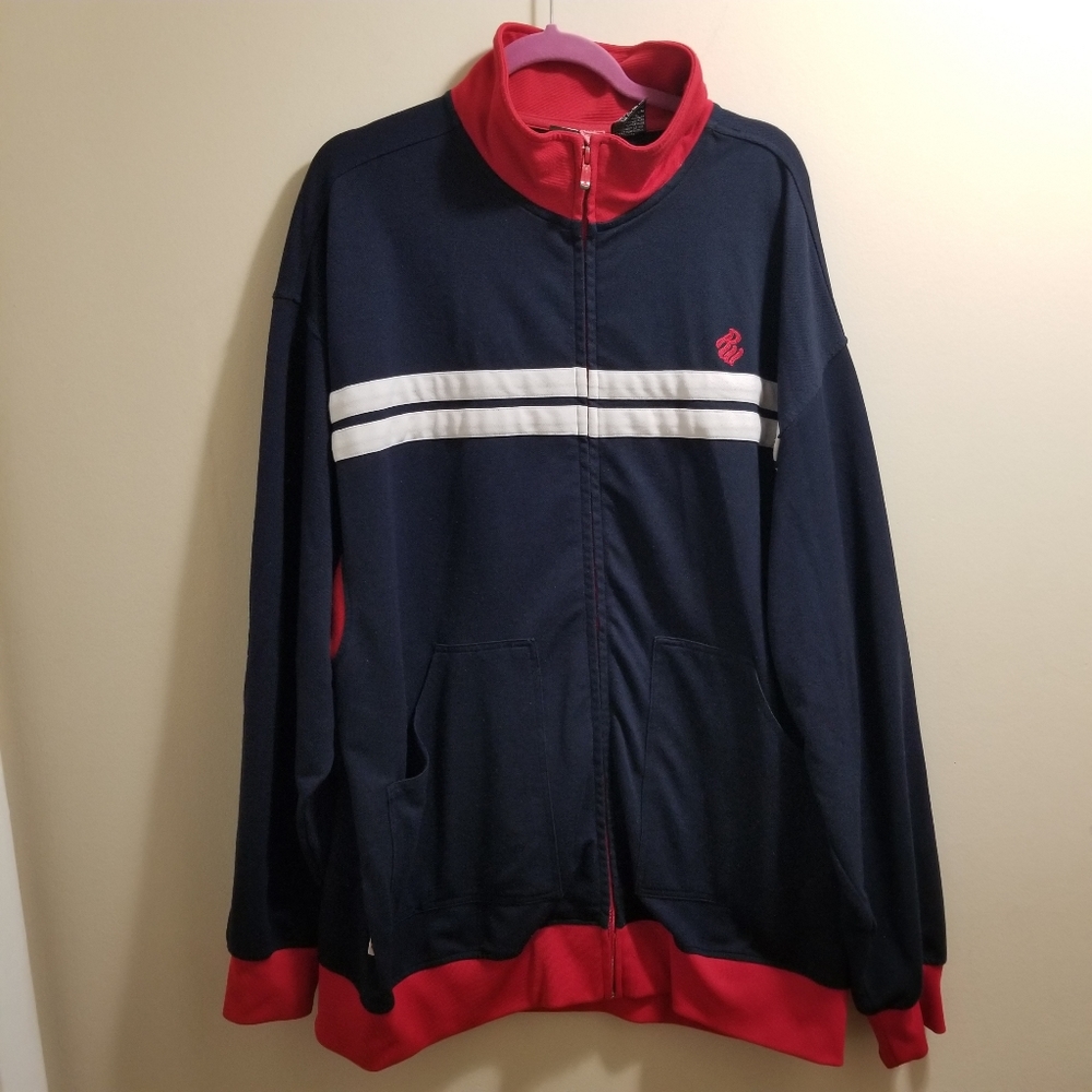 Rocawear Means Jacket Navy Blue/red Size XXL
